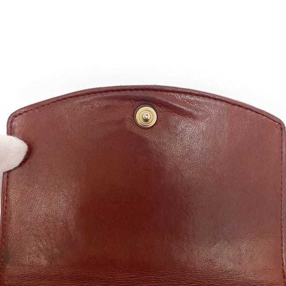 CHANEL Authentic Red Caviar Leather Logo Wallet - Picture 9 of 11